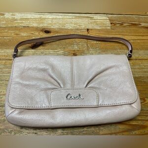 Coach Pearl Pink Ashley Leather Large Clutch/Wristlet